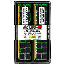 A-Tech 8GB 2x 4GB 2Rx4 PC3-10600R DDR3 1333MHz ECC RDIMM REG Server Memory RAM picture