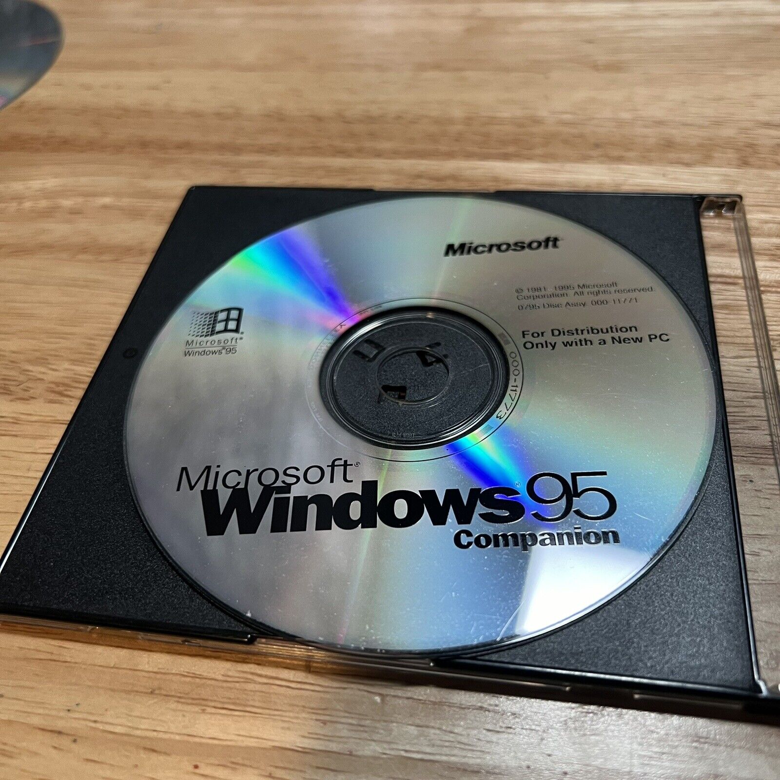 VINTAGE MICROSOFT WINDOWS 95 COMPANION CD ONLY