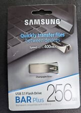 Samsung BAR Plus 256 GB USB 3.1 Flash Drive - Champagne Silver - MUF-256BE3/AM picture
