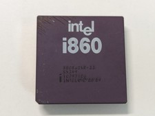 Vintage Intel i860 A80860XR-33 SX349 RISC CPU Ceramic RARE SSpec Retro Computing picture