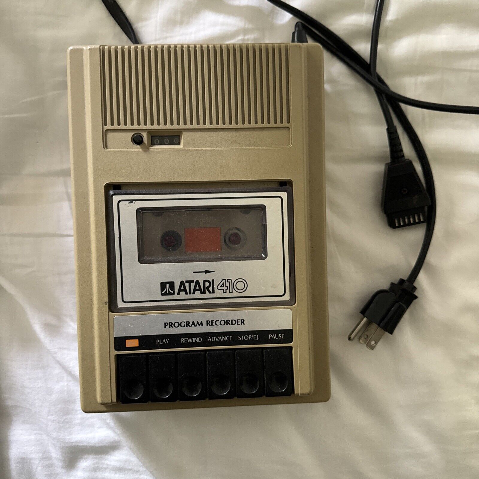 Atari 410 Program Cassette Recorder Clean Tested