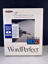 Vintage WordPerfect 6.0 Edition WordPerfect Six.O DOS Word Processor - UNOPENED picture