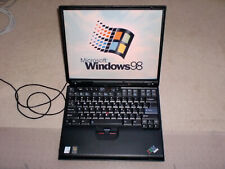 Vintage IBM Thinkpad T30 Laptop Windows 98 & XP Dual Boot, Gaming, Works Great picture