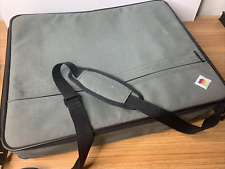 Vintage Apple Macintosh Gray Nylon Padded Laptop Bag w/ Rainbow Logo picture