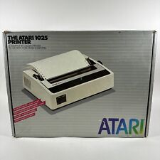 Vintage Atari 1025 Compact 80 Column Dot Matrix Printer w Owners Guide & Box picture