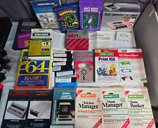 Vintage Commodore 64 Computer Datasette 1530 CN2 Cassette Manuals Games CIB Lot picture