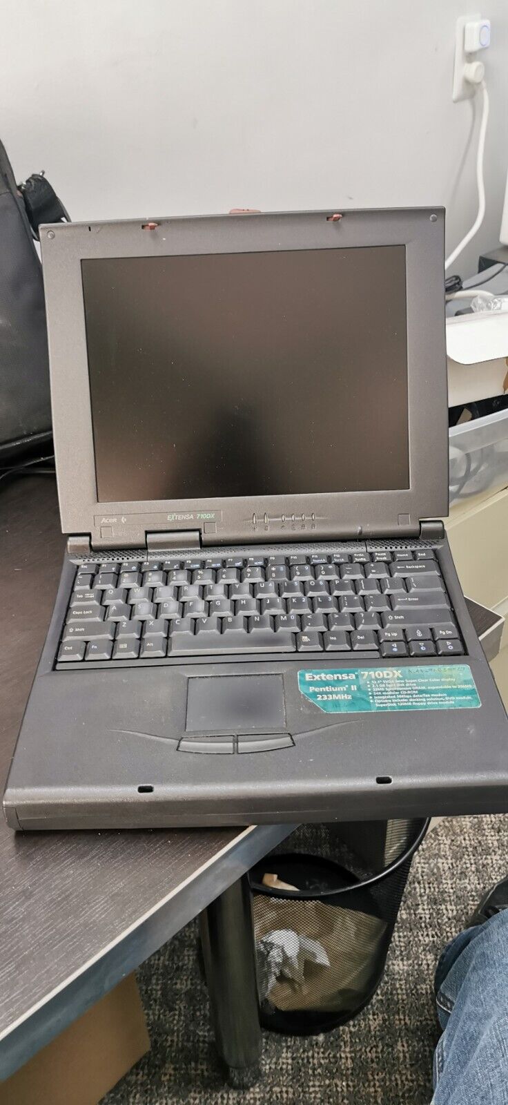 Acer Extensa 710DX Model 700 Notebook Laptop Computer Vintage Rare For Parts 