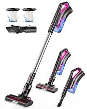 Cordless Vacuum Cleaner with 2200mAh Detachable Battery, Telescopic Wand, 7 i... picture