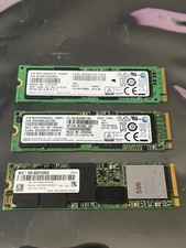 1 lot of 3 (2)Samsung PM951 SM961 & (1)Intel SSD 600P 256GB M.2 2280 SSD NVMe picture