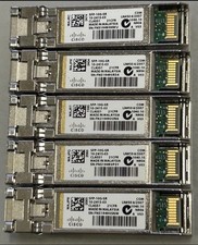 Lot of 5 Cisco 10G SFP+ 850nm 300m Transceiver Module P/N: SFP-10G-SR-10-2415-03 picture