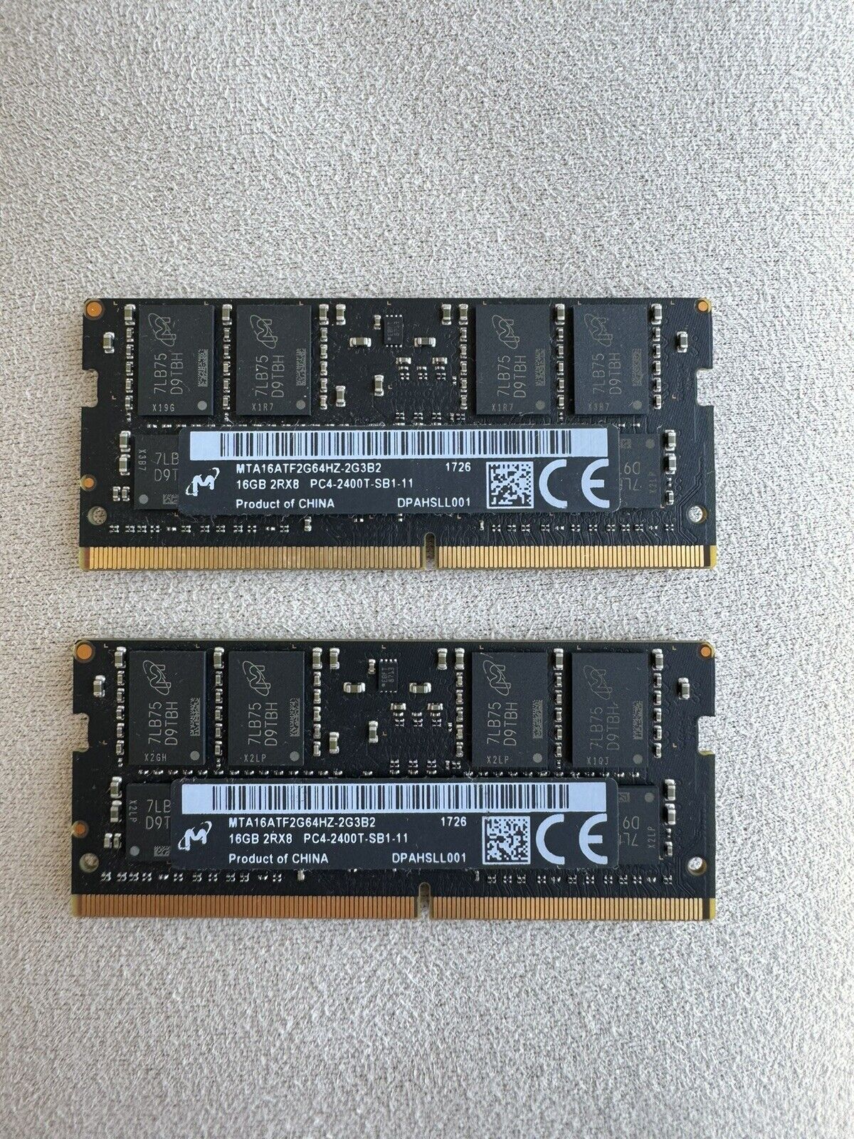 Micron 32gb memory (2 X 16GB) mta16atf2g64hz