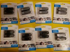 lot of 8. PNY Attaché 32GB USB Flash Drive (2 Pack) Blank Media Drive PNY 2.0  picture