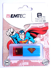 EMTEC Click 8 GB USB 2.0 Superman Flash Drive - New in Package picture