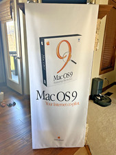 Apple Mac OS9 Cloth Banner Think Different 64 x 24 inches NEW ORIGINAL Vintage picture