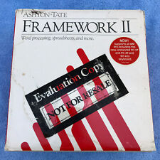 Ashton Tate Framework II Ver 1.0 Evaluation Copy Vintage  DOS -  IBM - COMPLETE picture