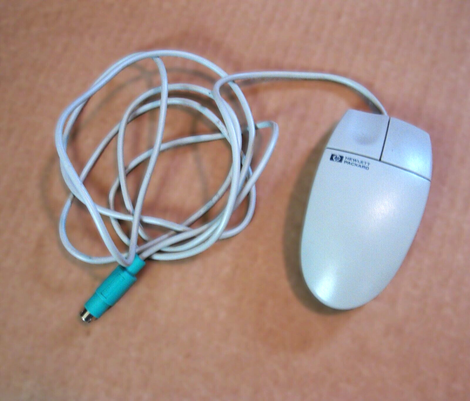 Vintage HP Hewlett Packard M-S34 Wired Track Ball Computer Mouse Replacement