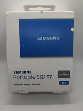 *TESTED AND WORKING* Samsung T7 1TB Portable External SSD - BLUE picture
