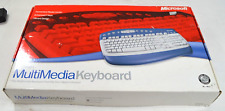 Vintage Y2K Microsoft MultiMedia K49-00001 PS2 Wired Keyboard picture